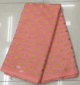 Tissu Métallisé Luxueux Effet Warp à Séchage Rapide Enduit PA, Broderie Feuille Métallisée de Designer, Travaux Scintillants, Festif, Ethnique, pour Filles - Product Image 4