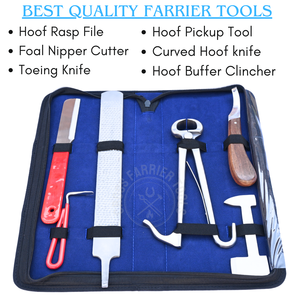 Kit d'outils professionnels pour fermeurs avec coupe-ongles pour poulets de ferme, pince à crins, râpe à crins, couteau à dégrossir les ongles, polisseur de crins courbé et outil de ramassage - Product Image 2