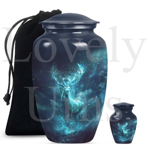 Urna de cremación para ciervos, grande y con diseño que evoca la esencia, recuerdo duradero para cenizas humanas, urna conmemorativa decorativa para homenaje y recuerdo. - Product Image 4