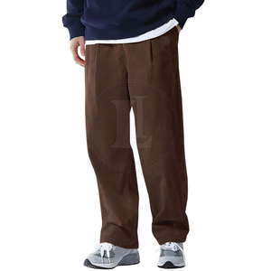Wholesale Price New Arrival Men's Casual Mid Waist Breathable Eco-Friendly Lightweight 100% Cotton <b>Trouser</b> for Sale - Product Image 2