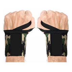 สายรัดข้อมือแบบปรับได้ น้ำหนักเบา กันลื่น ทำจากนีโอพรีน พร้อมแถบตีนตุ๊กแก สำหรับยกน้ำหนัก 男女兼用 - Product Image 1