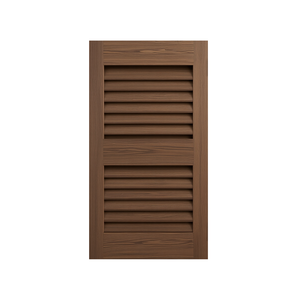 Elegant Solid Wood Louvered Door <b>Panels</b> Rustic Contemporary Style for Interior Bedroom Closet and Storage Projects - Product Image 1