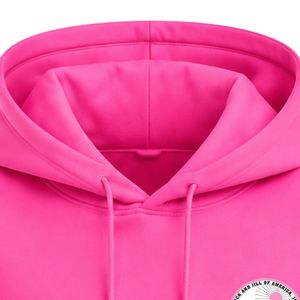 เสื้อฮู้ดปักลายตราสัญลักษณ์ Hot Pink Jack & Jill แขนยาว มีกระเป๋าจิงโจ้ เหมาะสำหรับชุดกีฬา - Product Image 5