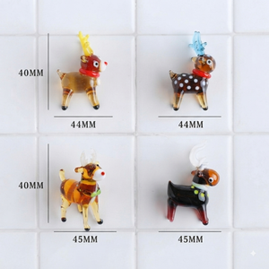 Décorations miniatures en verre en forme d'animaux pour restaurants, cafés, bars et aménagement de table festif pendant la saison des fêtes - Product Image 6