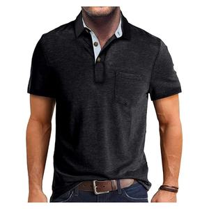 Polos para hombre, Polo para hombre, 100% algodón, polos para hombre, tela alta, logotipo personalizado, estampado bordado - Product Image 6