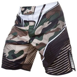 Shorts MMA de haute qualité en Spandex/Polyester avec logo frontal, respirants et à séchage rapide pour les entraînements et les séances de pratique en salle de sport pour hommes - Product Image 1