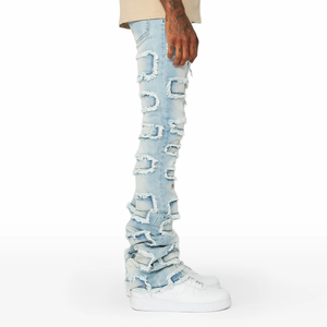 New Stylish Men's <b>Button</b> And Zipper Closure Denim <b>Jeans</b> Pants Wholesale Price Premium Quality Also Pockets Custom <b>Jeans</b> Pants - Product Image 4