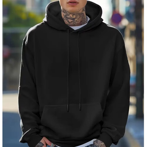 Sweat à capuche pour homme, hiver, 100% coton, doublure polaire, anti-rétrécissement, logo d'équipe, manches raglan, gris numérique/bleu royal - Product Image 6