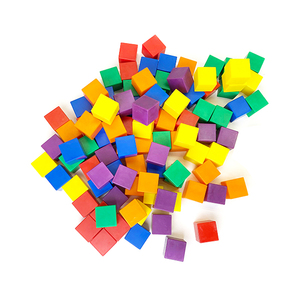 1 inch Hollow Colorful Plastic Math Cube Educational Toys For ToddlersLearning Aids - Product Image 3