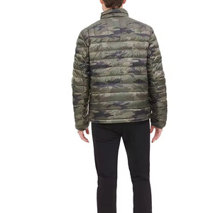 Look New Men's Lightweight Camo Puffer Jacket water-resistant quilted <b>bubble</b> <b>coat</b> warm winter and stylish streetwear look - Product Image 2