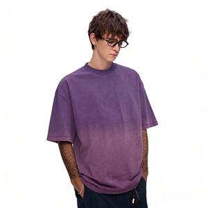 T-shirt pour homme en coton 100% style vintage délavé à l'acide avec logo personnalisé - Product Image 1