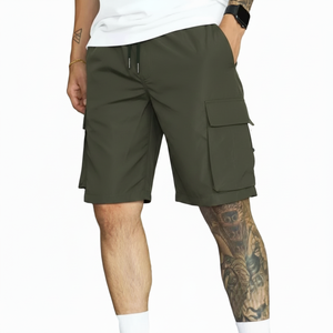 Pantalones Cortos Deportivos de Carga al por Mayor OEM ODM, Transpirables, de Poliéster Tejido, Ligeros, Personalizados, de Secado Rápido, Ecológicos, con Cordones - Product Image 4