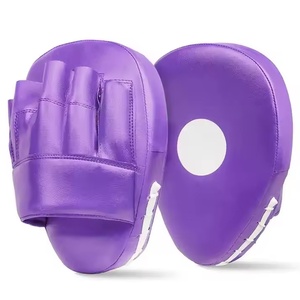 Custom Micro Boxing Focus Mitts Leather Curved Target Pads for Training & Sparring MMA Muay Thai kicboxing Focus Mitts - Product Image 3