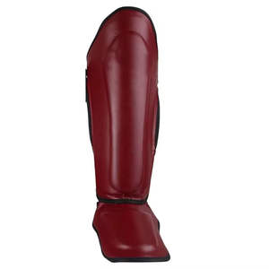 Protège-tibias en cuir véritable de qualité supérieure pour arts martiaux, entraînement de combat, MMA, kick-boxing, Muay Thai - Product Image 3