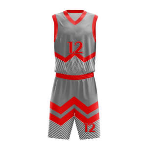 Conjuntos de Camiseta y Pantalones Cortos de Baloncesto, Diseño Nuevo Hecho en Fábrica, Impresión por Sublimación, Uniforme de Baloncesto para Equipos Deportivos - Product Image 1