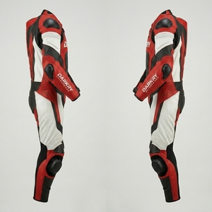 Combinaison en cuir personnalisée pour moto, équipement de protection pour motards, vente en gros OEM, vêtements pour la course sur circuit, bottes, gants, chaussures - Product Image 3