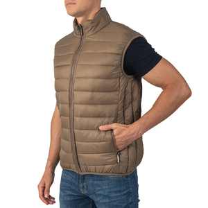 Men Lightweight Puffer Vest Winter Sleeveless Jacket Quilted Warm Body <b>Warmer</b> Outdoor Casual Windproof OEM Custom Supplier - Product Image 4