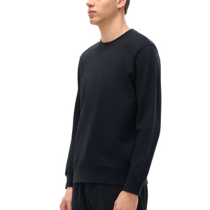 เสื้อสเวตเชิ้ตโอเวอร์ไซส์ผ้าฝ้ายหนาน้ำหนัก 350GSM แบบยูนิเซ็กส์ แขนยาว คอกลม สีพื้น สำหรับฤดูหนาว พร้อมโลโก้ปัก 3 มิติ - Product Image 3