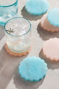 Sous-verres en résine géométriques, sous-verres en résine de luxe, sous-verres en résine haut de gamme, sous-verres en résine design, sous-verres en résine modernes - Product Image 6