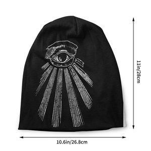Master Mason Blue Lodge Knit <b>Beanie</b> All Seeing Eye Embroidered Winter <b>Hat</b> Premium Acrylic Cap - Product Image 3