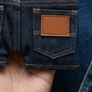 Mini billetera de mezclilla para hombre y mujer, monedero compacto, tarjetero, accesorio de bolsillo de pequeña capacidad - Product Image 4