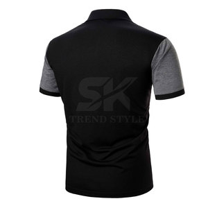 เสื้อโปโลผู้ชายสีพื้น สำหรับผู้ใหญ่ ไซส์พลัส เสื้อโปโลผู้ชายสำหรับใส่หน้าร้อน - Product Image 3