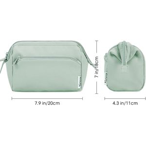 Wide Open Women's Travel Cosmetic Bag Organizer with Compartments <b>Makeup</b> & Toiletries <b>Storage</b> Girls' <b>Makeup</b> Bag - Product Image 2