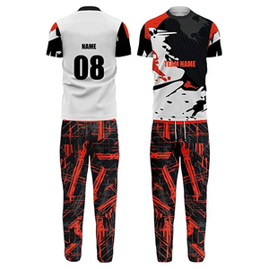 <b>White</b> Cricket Uniform Sublimated Custom Cricket Uniform Kit Tshirt and <b>Trouser</b> with Custom Design and Logo 1pc/polybag 20pcs - Product Image 5