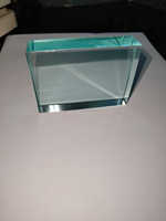 Bloc de verre solide transparent rectangulaire personnalisable pour l'enseignement de l'optique et les expériences de réfraction de la lumière-OEM supporté