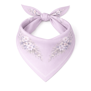 Pañuelo triangular tipo bandana, pañuelo para la cabeza y el cuello, de algodón y seda, estampado, de color liso, ligero, informal, unisex, accesorio de moda para verano - Product Image 5