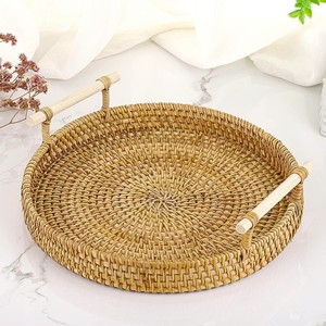 Plateaux de service en rotin de qualité supérieure pour chocolat, présentoirs pour repas à domicile ou au restaurant, qualité supérieure - Product Image 2