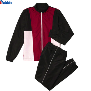 Ensemble de survêtement tendance de haute qualité pour hommes, survêtement sportif personnalisé à blocs de couleur, léger, doublé, en polyester recyclé - Product Image 5