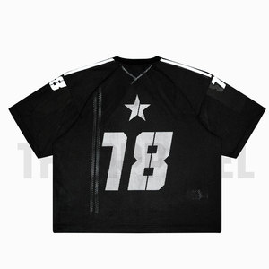 Camiseta Deportiva de Malla Oversize Personalizada para Hombre, Estilo Hip Hop, Fabricante Mayorista OEM - Product Image 2