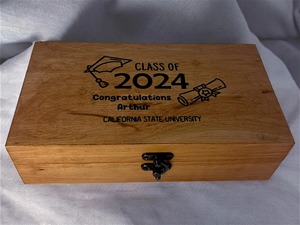 Boîte en bois gravée au laser personnalisée en bambou, boîte à bijoux durable gravée au laser, boîte de rangement, étui de cuisine en gros - Product Image 2