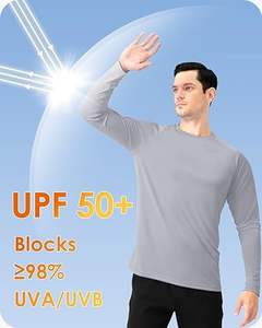 Chemises de protection solaire UPF 50+ pour hommes de qualité supérieure, manches longues, légères, séchage rapide - Product Image 4