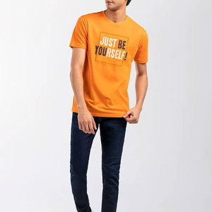 เสื้อยืดคอตตอนพรีเมียมสำหรับผู้ชาย ขายส่ง เนื้อผ้านุ่ม ระบายอากาศดี แขนสั้น คอกลม สไตล์ลำลอง รับสกรีนโลโก้ ผลิตแบบ OEM ODM - Product Image 1
