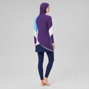 Women Modest Swimwear Bikini Set Long Sleeve Full Coverage <b>Bathing</b> Suit for Swimming and Beach modest bikini set OEM Size - Product Image 5