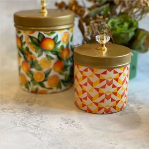 Set of 2 Designer Small Canisters Perfect for Table Snacks Serving Guest Treats and Stylish Gift Hamper Packaging From India - Product Image 1