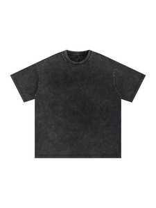 เสื้อยืดผู้หญิงสไตล์พังก์ สีฟ้าอ่อน คอกลม แขนสั้น พิมพ์ลายกราฟิก ทรงหลวม ผ้าเจอร์ซีย์คอตตอน 100% - Product Image 2