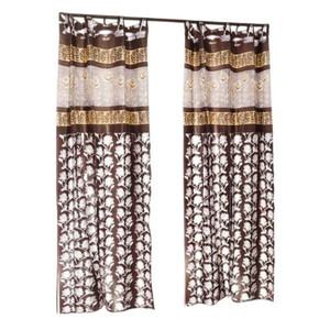Modern 4x5 Feet Polyester Wave <b>Curtain</b> Candy Window <b>Pleated</b> Pattern Blackout Linen for Home Hotel Office Hospital Use <b>Hook</b> - Product Image 2