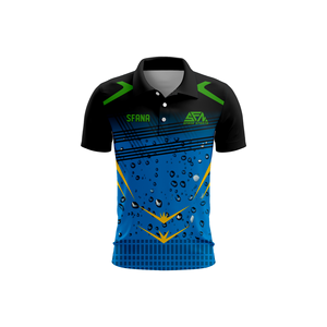 Polo de verano para hombre con cuello vuelto, antiarrugas, de punto, manga corta, con contraste de color, formal e informal. - Product Image 5