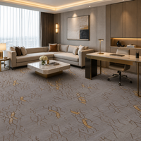 Tapis mural en nylon de luxe personnalisé, tapis d'hôtel imprimé, tapis de sol pour salon, chambre d'hôtel 5 étoiles
