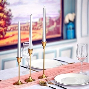 High End Quality <b>Brass</b> <b>Candlestick</b> Holder Set with Tapered Design for Home Decoration - Product Image 4