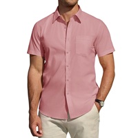 Chemise habillée unie pour homme – Style professionnel et moderne pour le bureau et les affaires – Qualité supérieure de BD