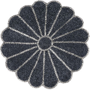 <b>Placemat</b> Glass <b>Beaded</b> <b>Placemat</b> Luxury Kitchen Decoration <b>Beaded</b> <b>Placemats</b> Table Mat Dinning Table Restaurant and Hotel Design - Product Image 1