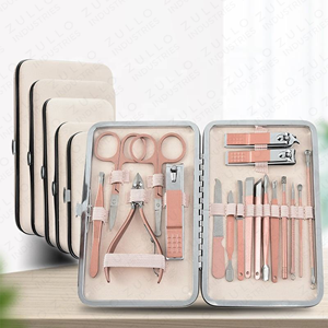Professional 18PCS Stainless Steel Nail Art Tool Set Custom Private Label <b>Manicure</b> Pedicure Beauty <b>Kit</b> for Salon Home - Product Image 6
