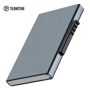 TILONSTAR TWM107 Wholesale Gift Slim Portefeuille Homme RFID Aluminum Pop Up Credit <b>Card</b> <b>Holders</b> For Mens - Product Image 4