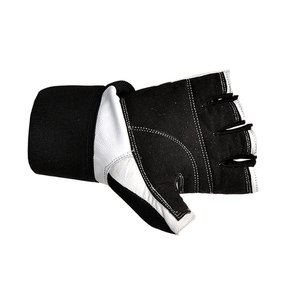 Half Finger Fitness <b>Gloves</b> Leather <b>Weight</b> Lifting Gym <b>Training</b> Unisex Adjustable Wrist Strap Breathable Non Slip Grip - Product Image 5