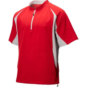 Vêtements de sport de haute qualité, tissu extensible à séchage rapide, veste de baseball à manches courtes, veste de coach professionnelle - Product Image 1