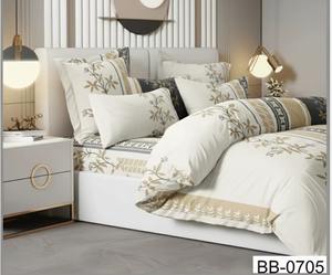 Offre Spéciale sur Drap de Lit en Microfibre Imprimé Floral Gris Doré 130+ GSM pour la Maison ou la Chambre d'Invité & Idéal pour Offrir, Disponible en Quantité en Gros - Product Image 3